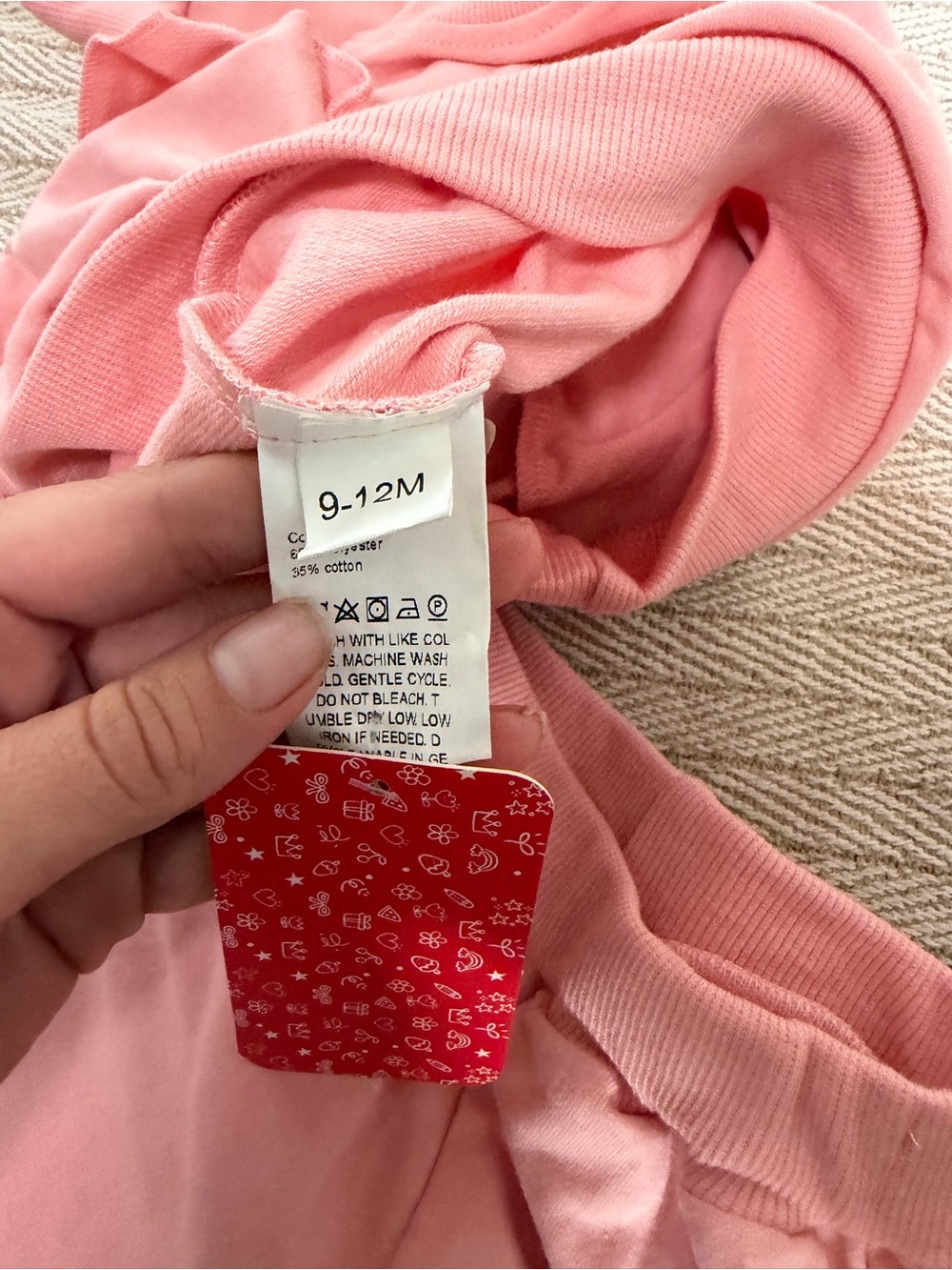 Girls' Pink Ruffle-Shoulder Pajama Set - Picture 3 of 3